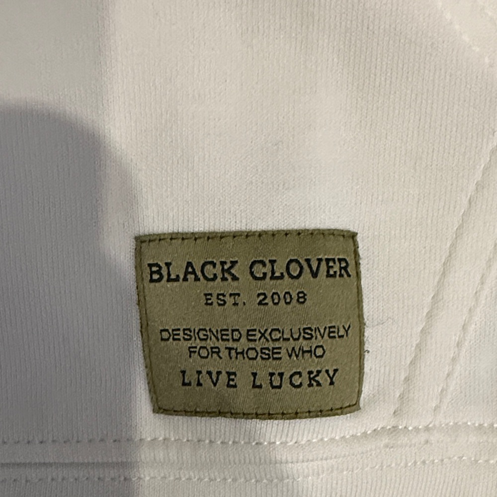 Black Clover Men's White Short Sleeve Hoodie - Picture 3 of 5